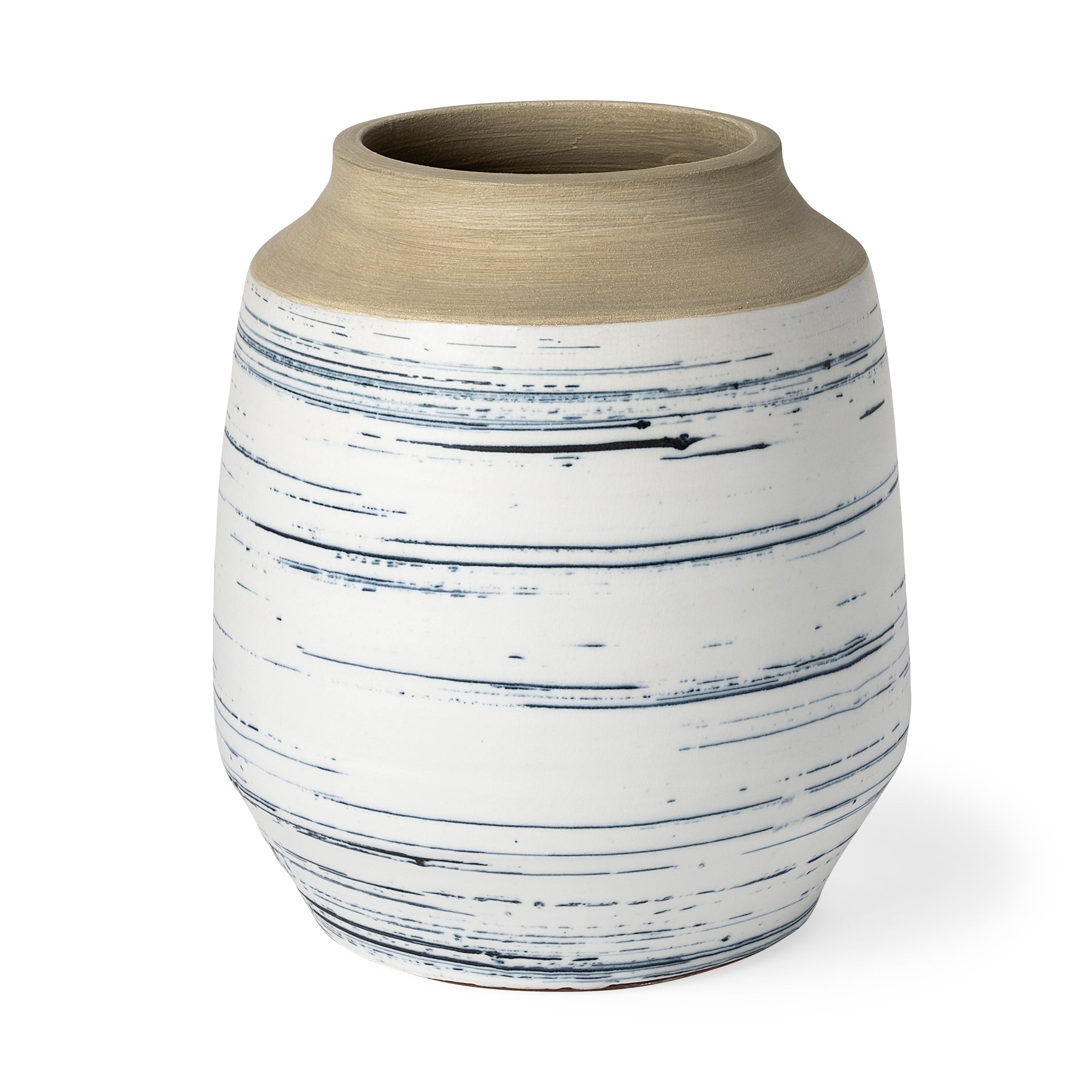 Tall Blue Pattern Ceramic Vase
