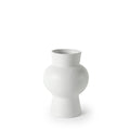 Medium Minimalist White Ceramic Vase