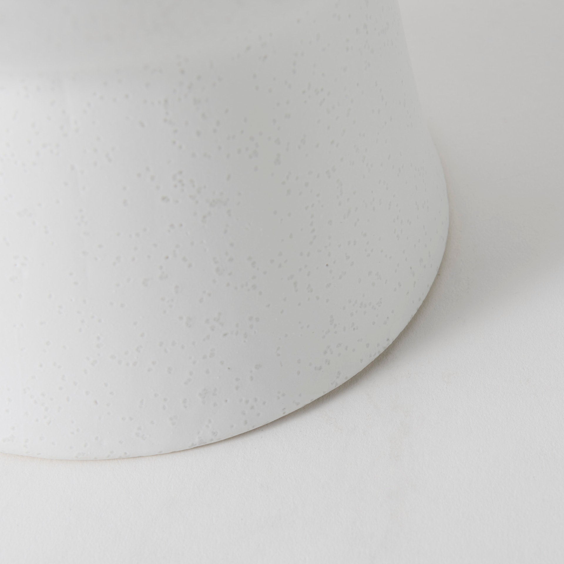 Medium Minimalist White Ceramic Vase