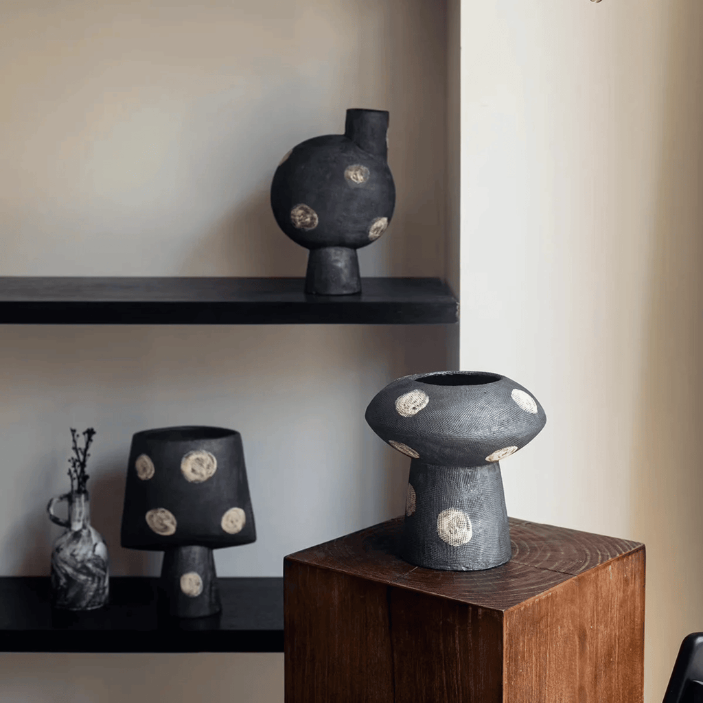 Handmade Polka Dot Ceramic Vase Collection