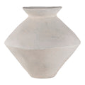 Medium White Sculptural Decorative Vessel