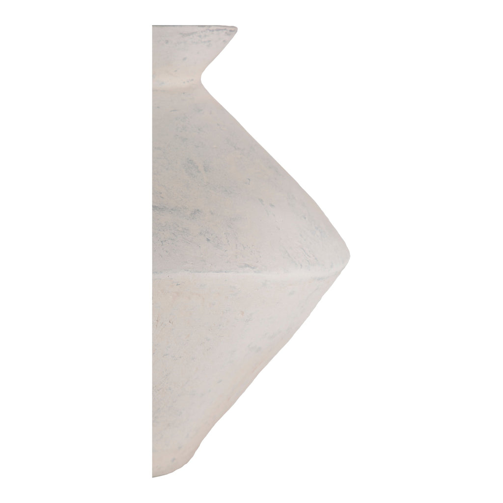 Medium White Sculptural Decorative Vessel