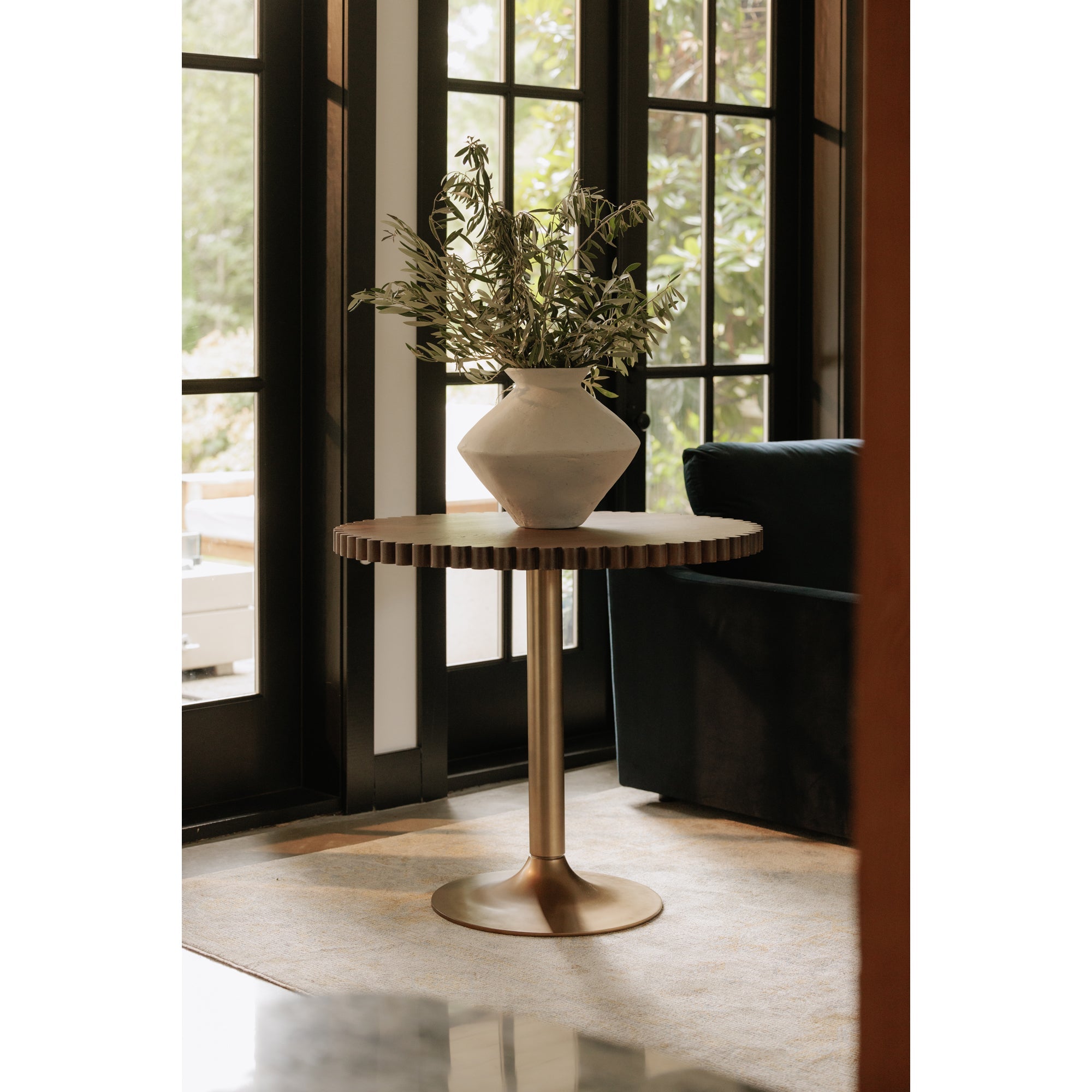 Medium White Sculptural Decorative Vessel