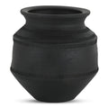 Black Terracotta Decorative Vessel
