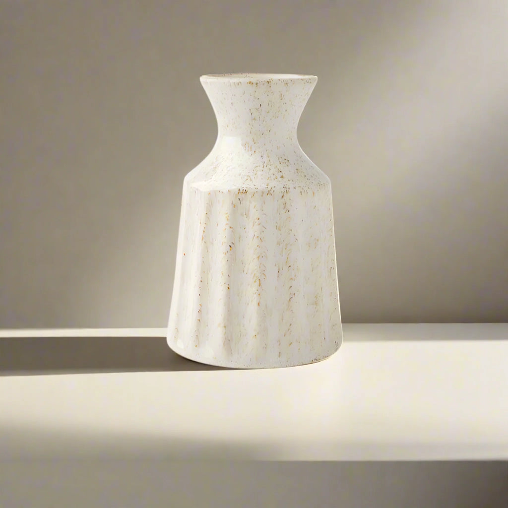 Vintage White Ceramic Vase
