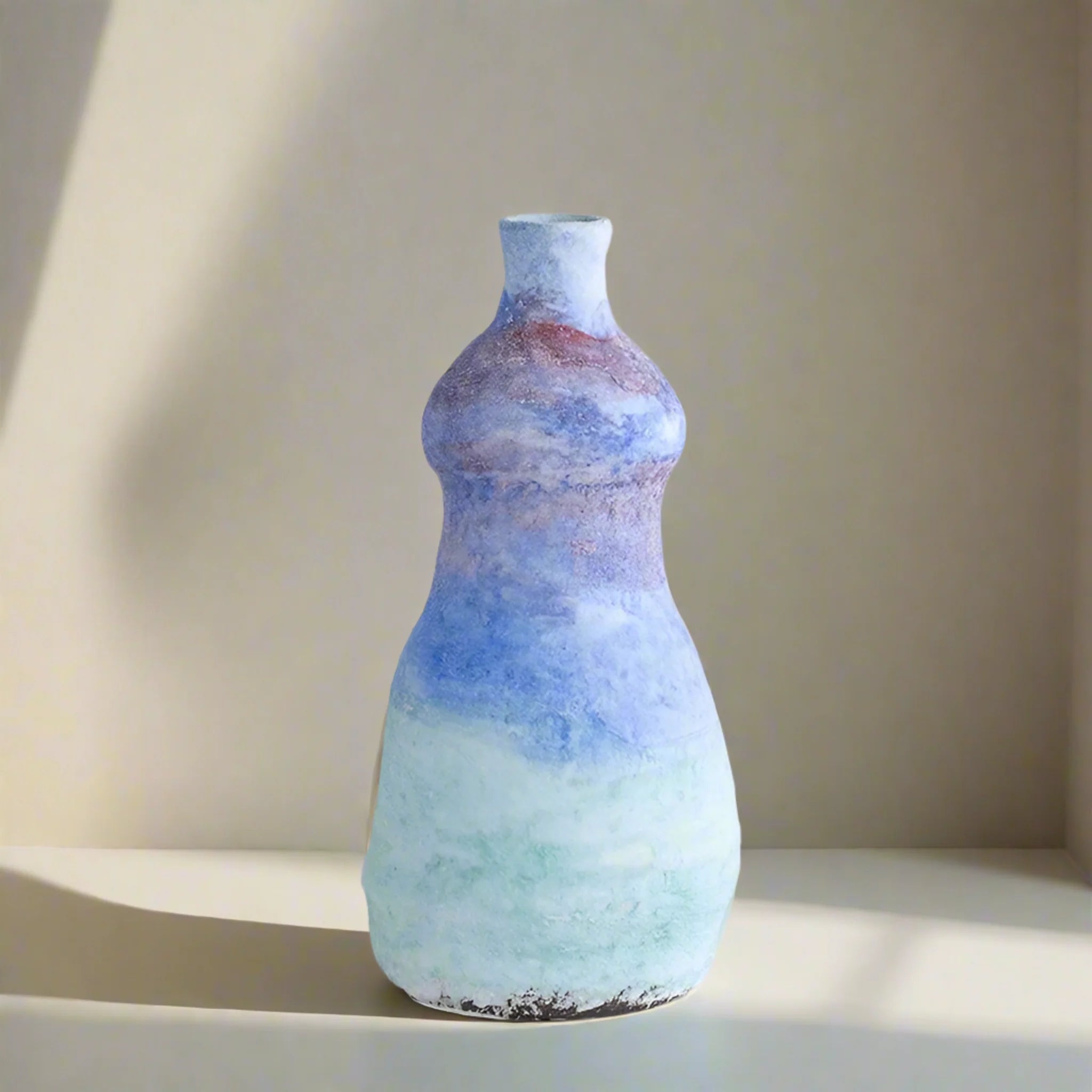 Blue Gradient Ceramic Vase